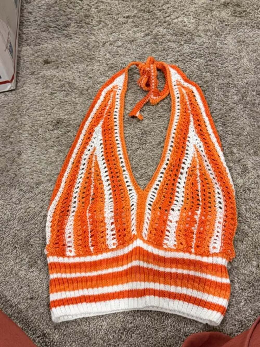Knit halter top